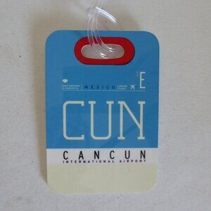 NEW AIRPORT CODE BAGGAGE LUGGAGE TAG CANCUN MEXICO INTERNATIONAL AIRPORT